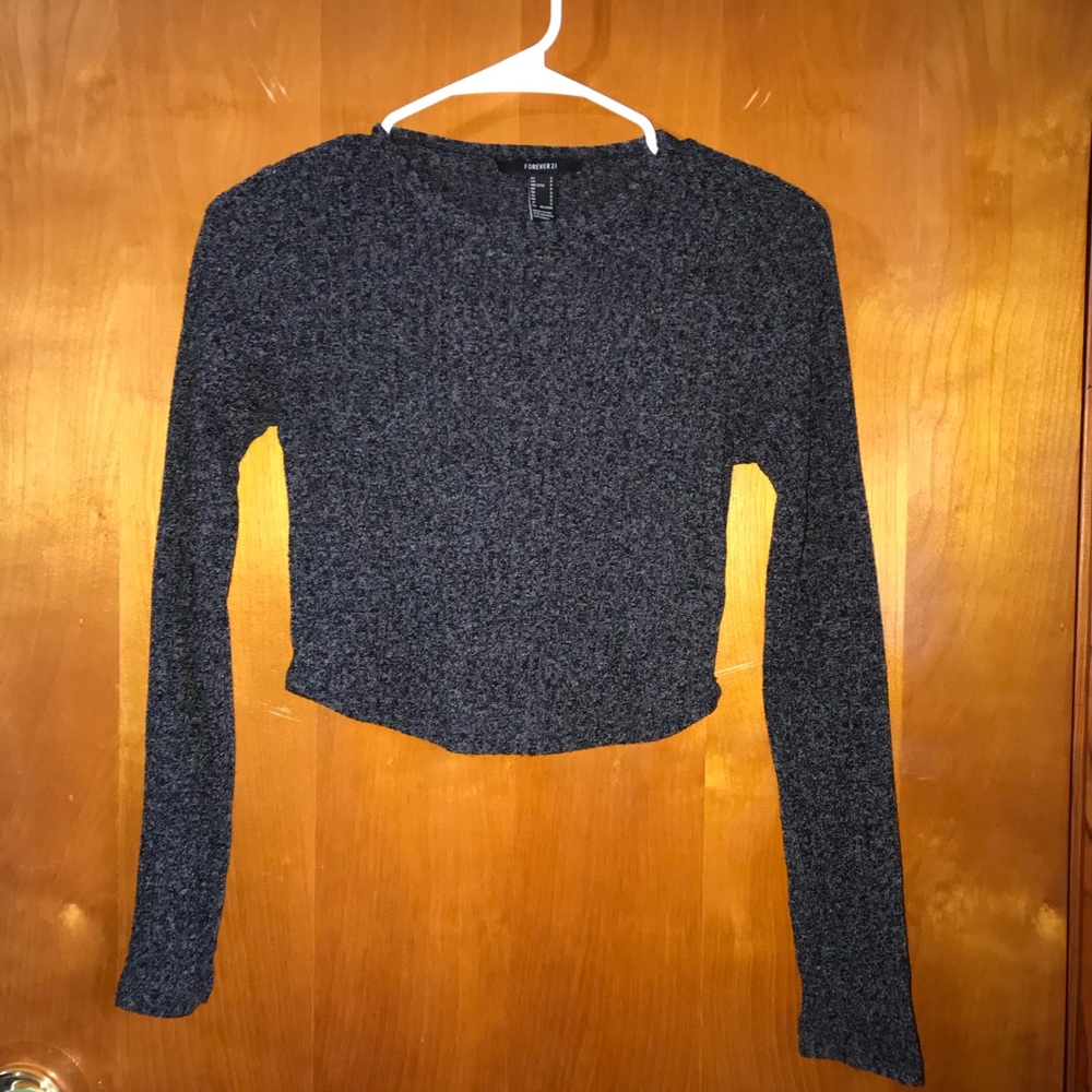 Forever21 Marbled Crop Top